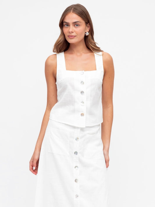 The Kylie Top - White