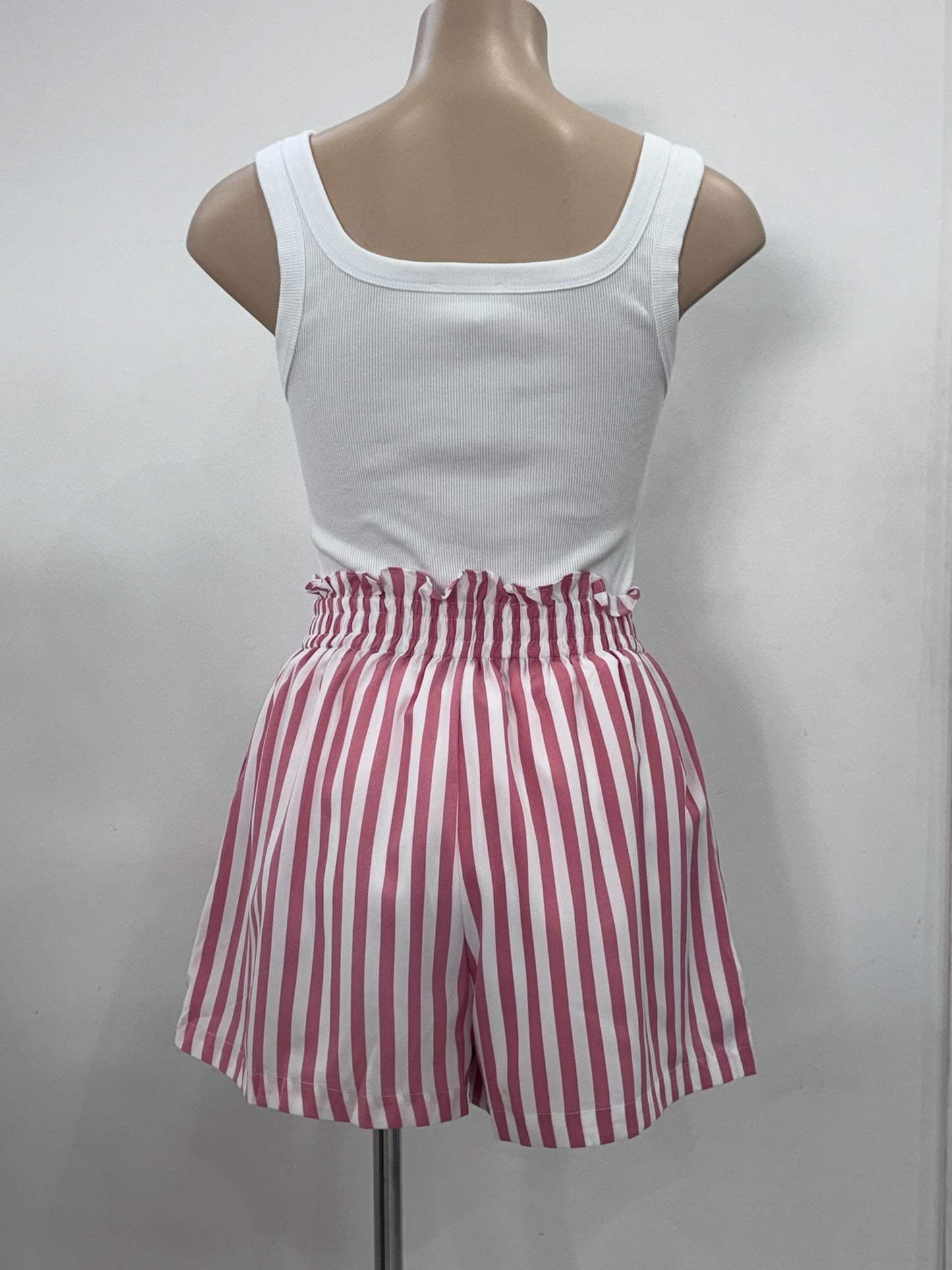 The Bree Shorts - Pink Stripe