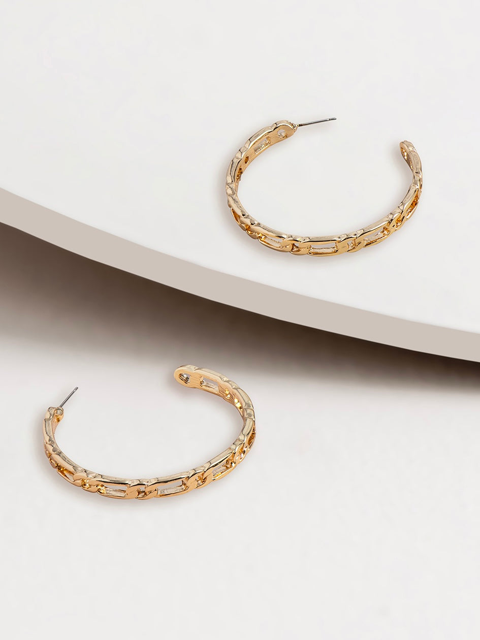 Thea Hoop Post Earrings