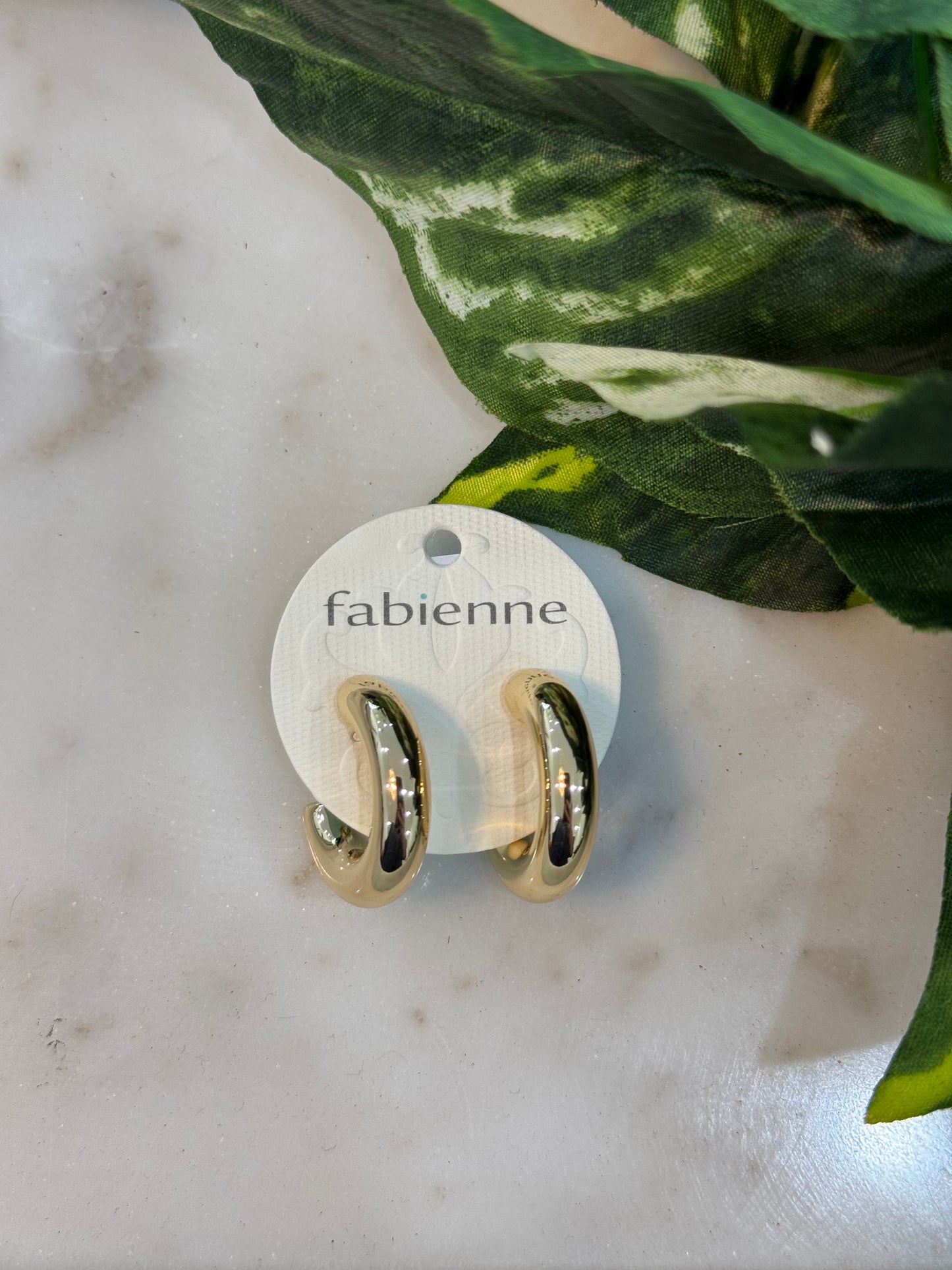 Shae hoop post earrings