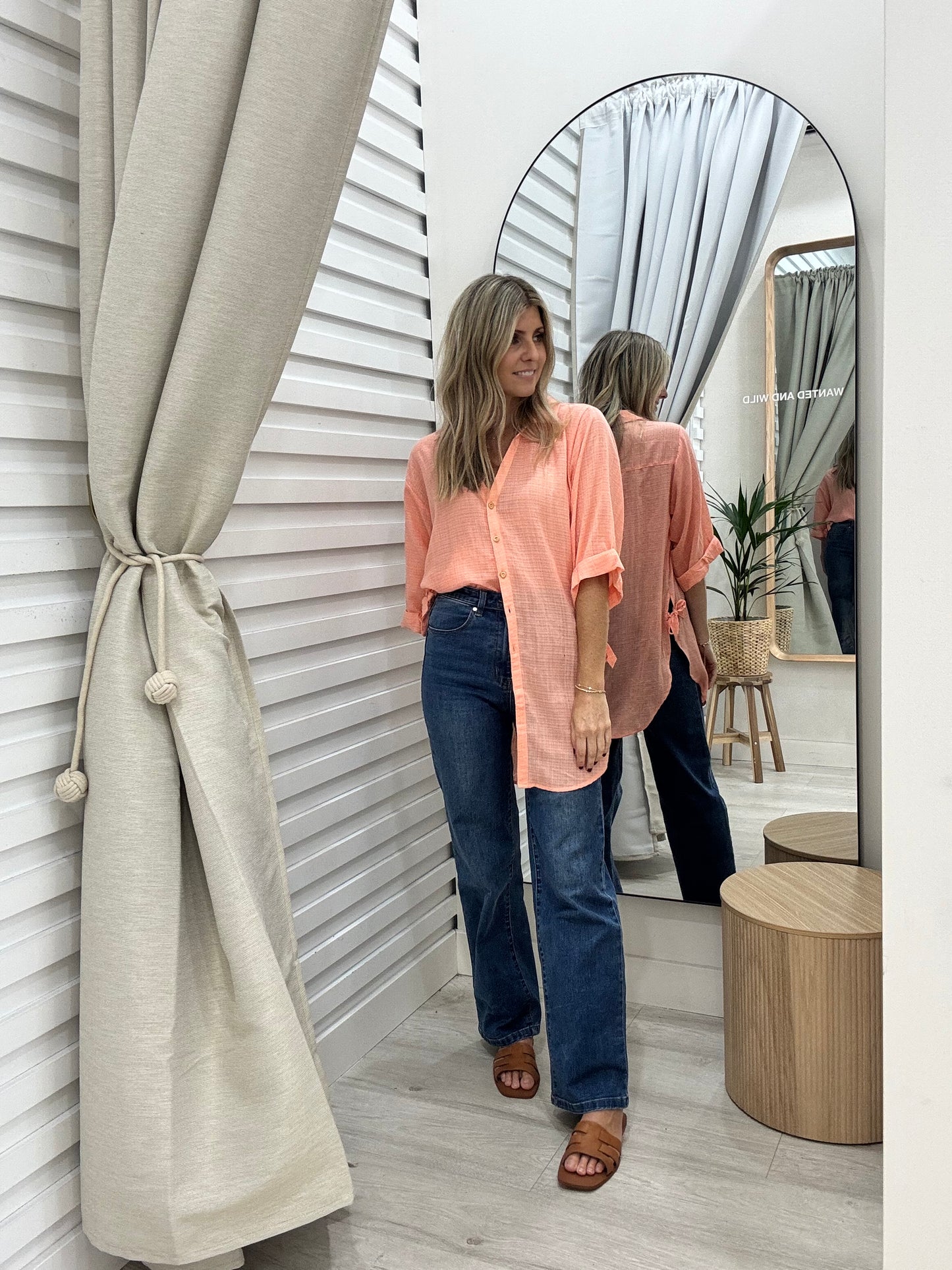 Florence Shirt - Peach