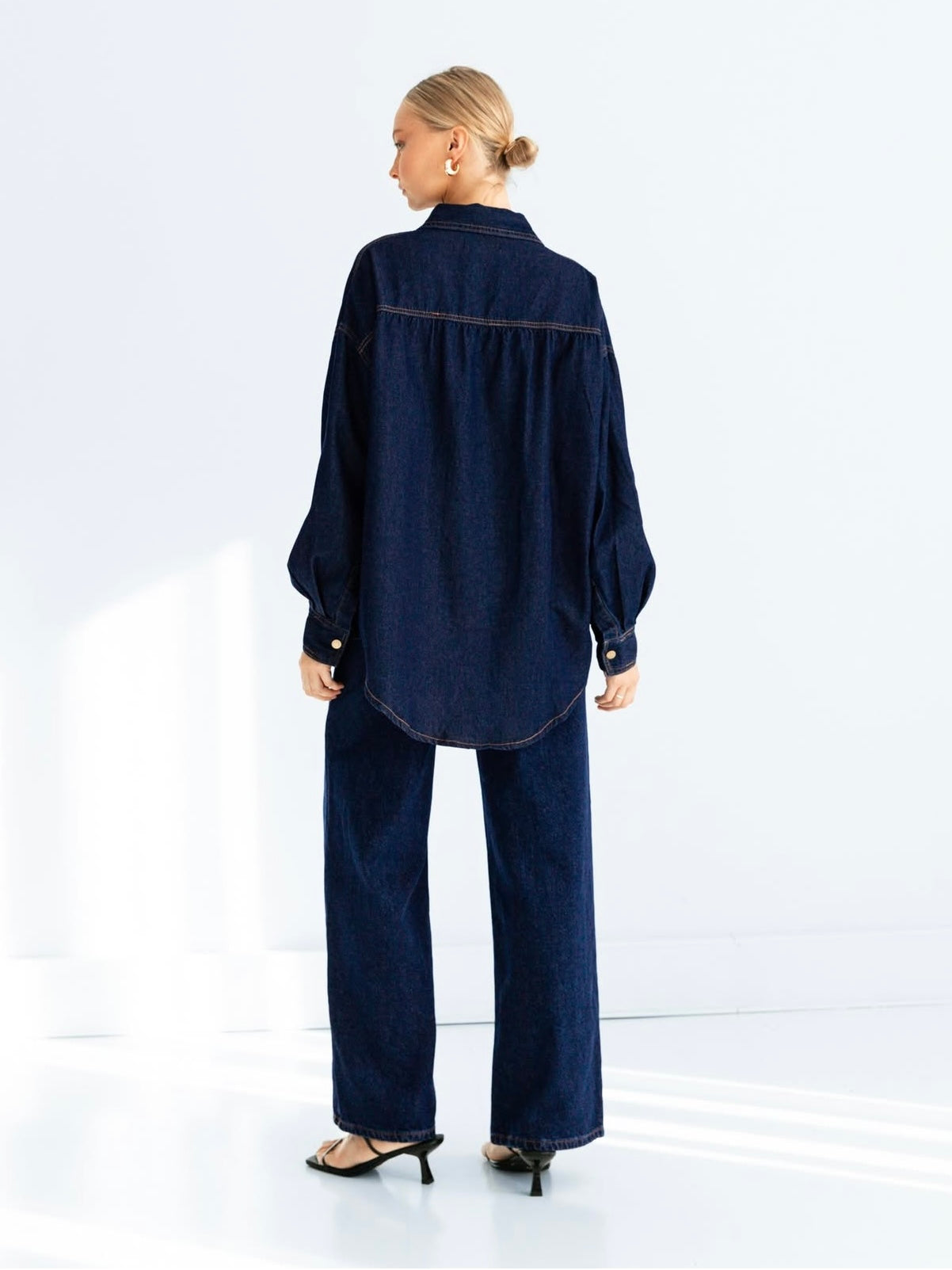The Petra Denim Shirt - Dark Denim