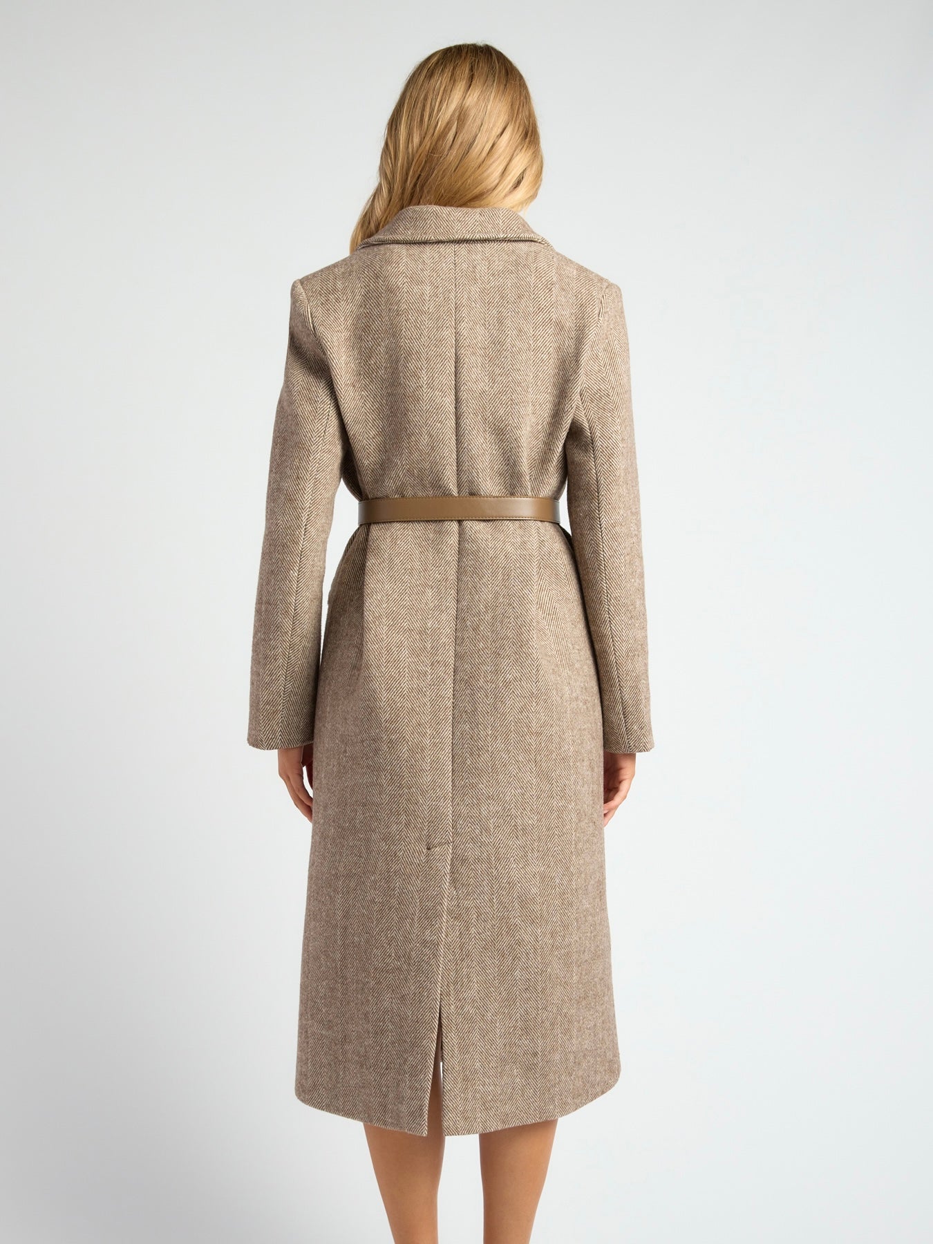 The Herringbone Coat - Chocolate