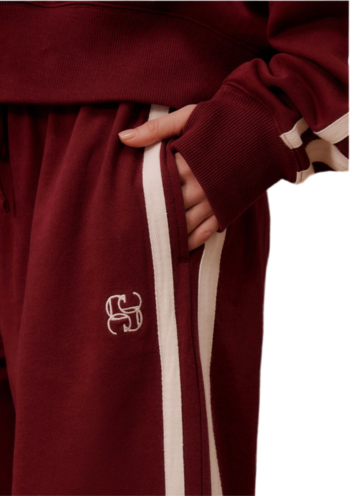 Ceres logo Track Pants - Burgundy