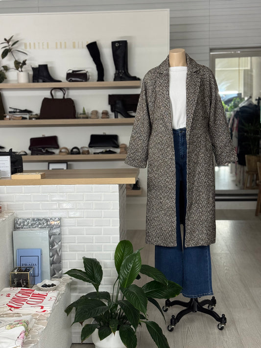 The Tweed Coat - Brown