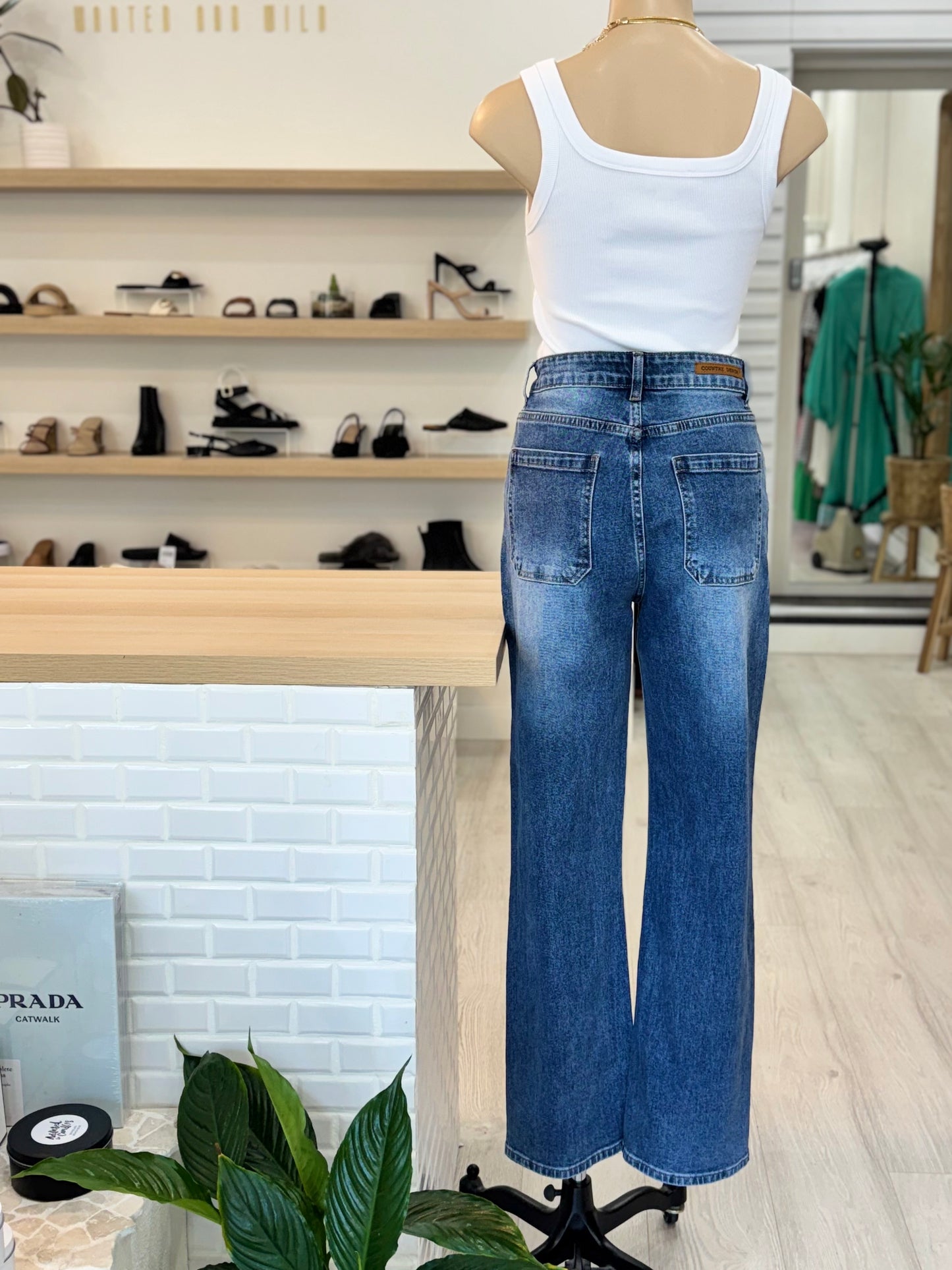 The Bettina Jeans - Mid Blue Denim