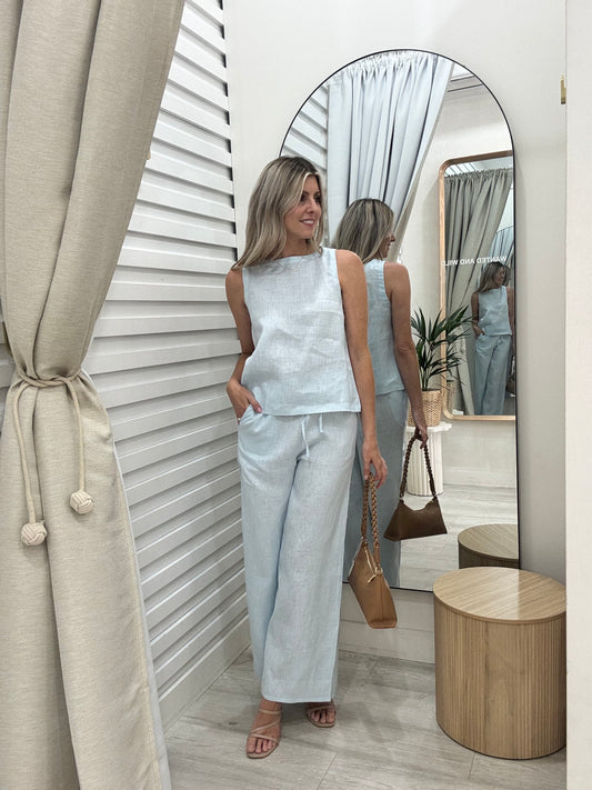 The Atlas Pants - Sky Blue