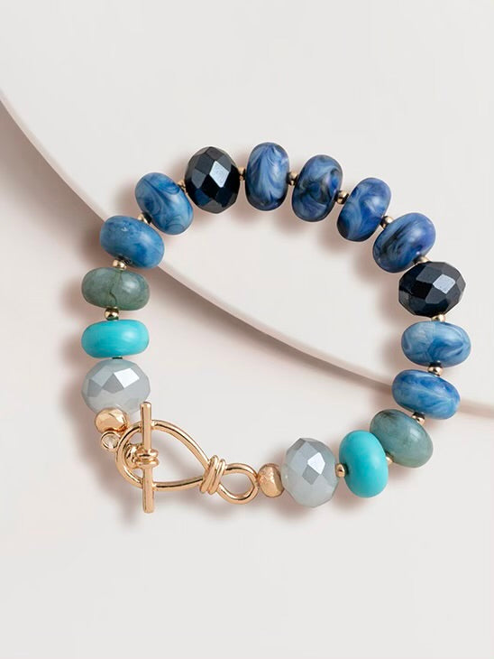 The River Beaded Bracelet - Turquoise