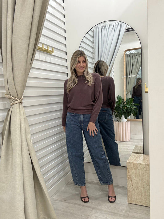 The Montana Knit Jumper | Chocolate