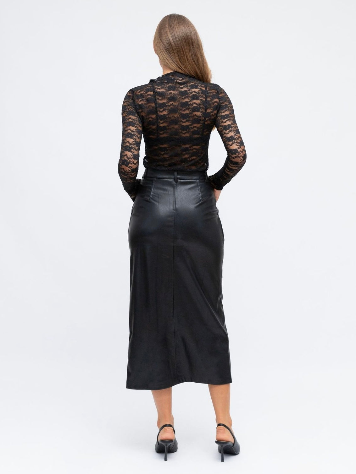 The Serena Midi Skirt - Black