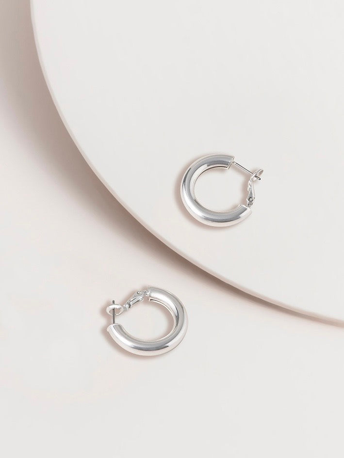 Frankie Round Hoop Earrings