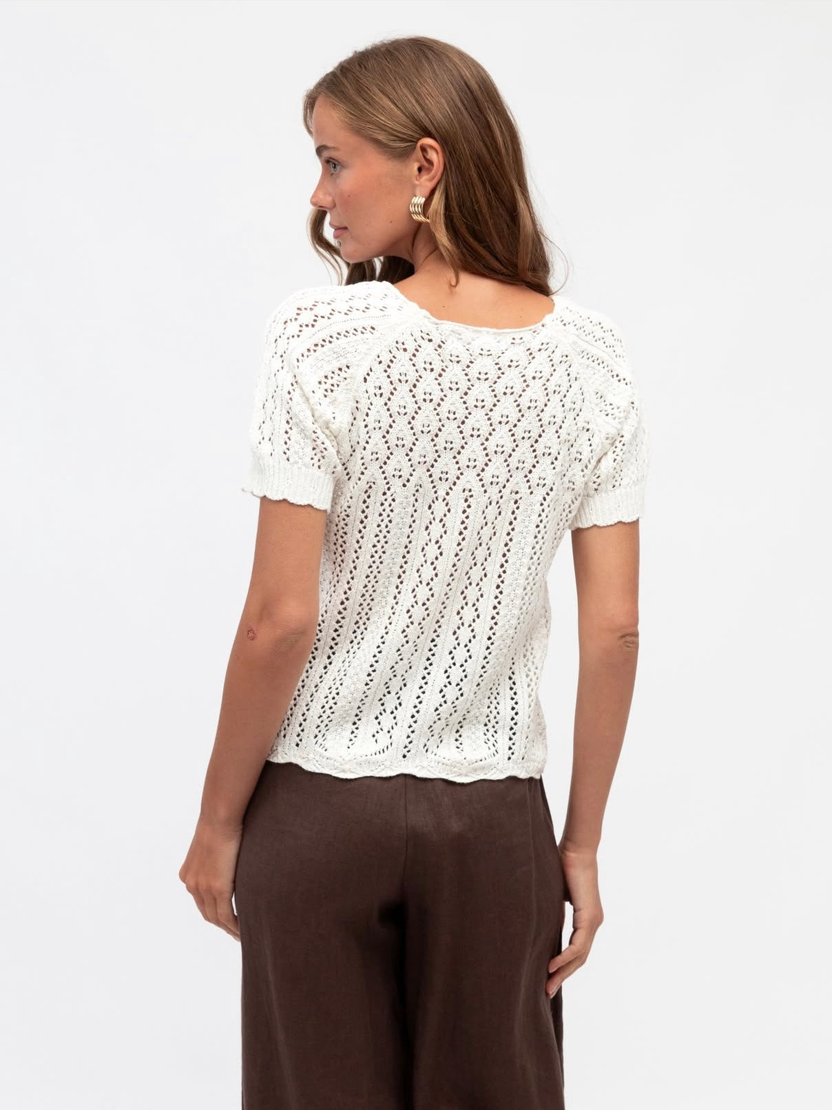 The Doll Knit Top - White