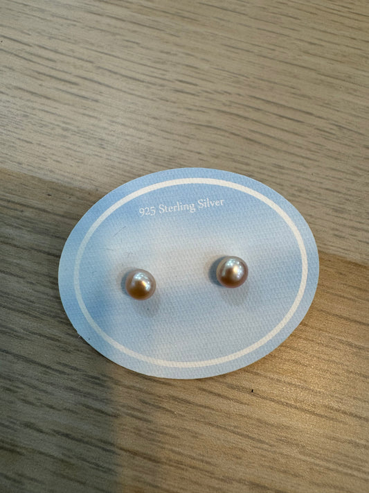 Arista pearl post earrings
