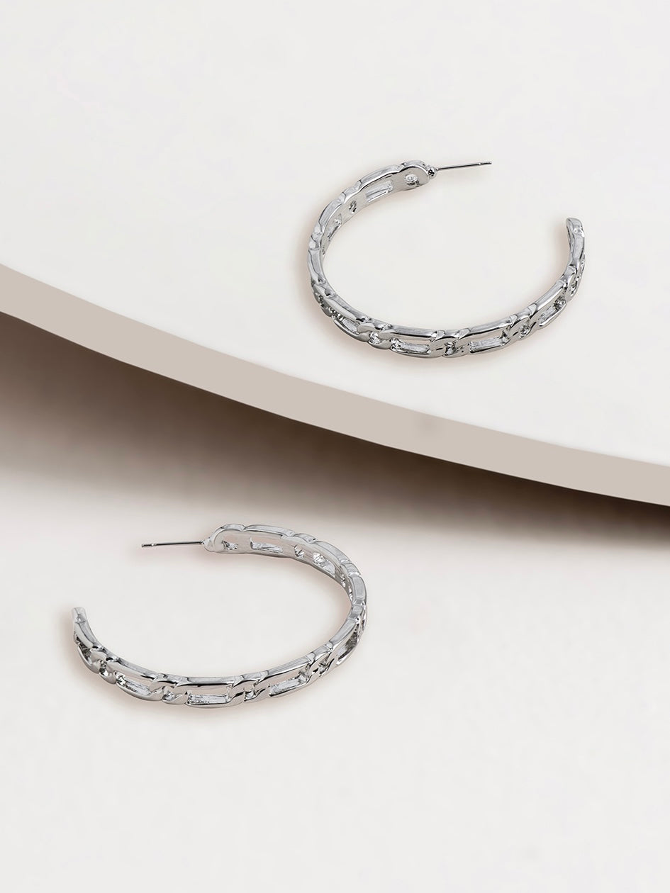 Thea Hoop Post Earrings