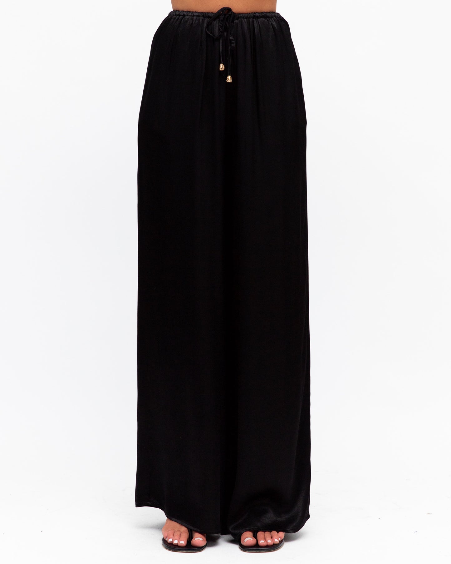 The Satin Pants - Black