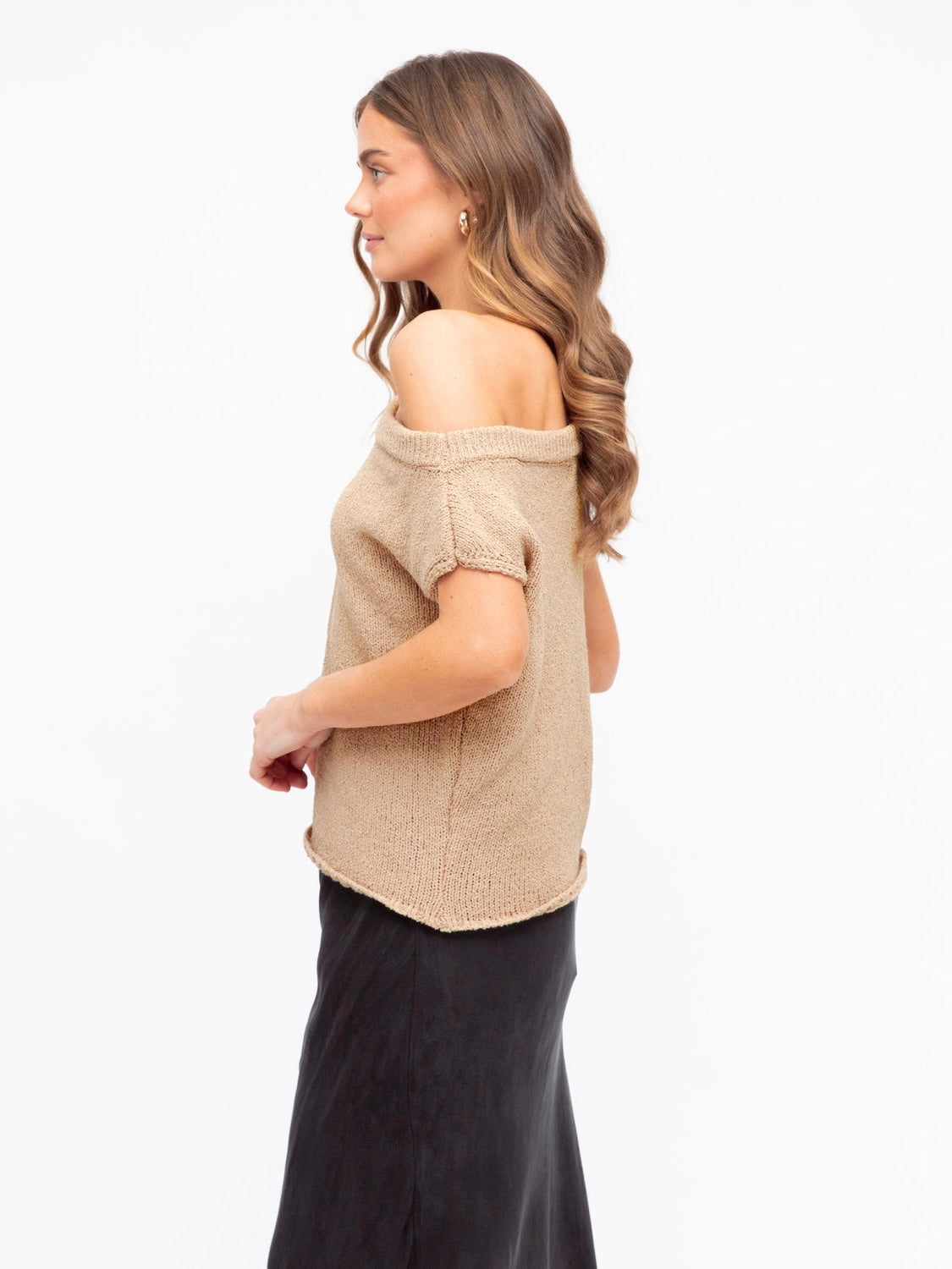 The Sienna Knit Top - Beige
