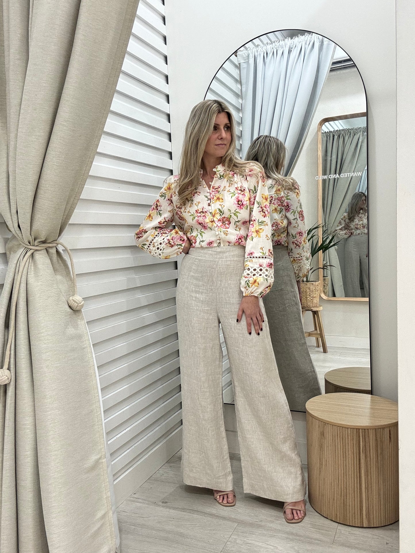 The May Shirt - Cream Floral