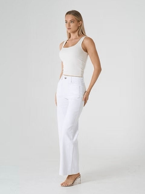 Kelsey Denim Jean | White