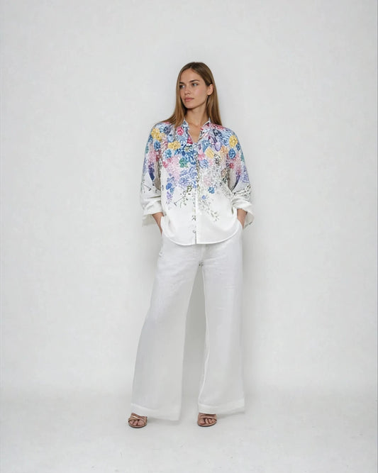 The Lotus Shirt - Multi Floral