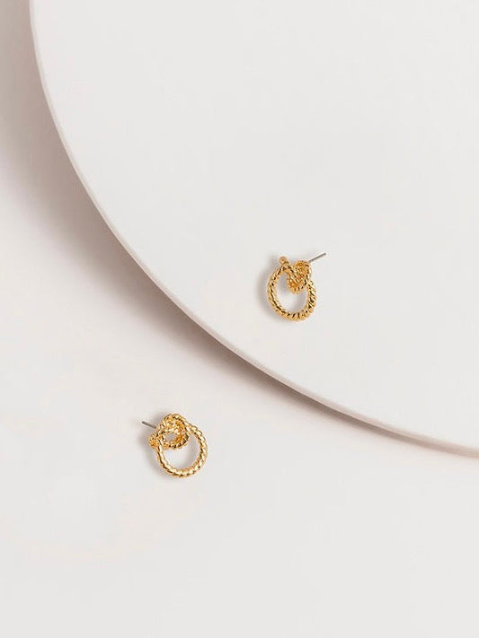 Allegra Pretzel Post Earrings - WANTED AND WILD