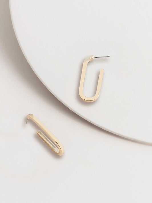 Ashlee Modern Curve Hoop Earrings