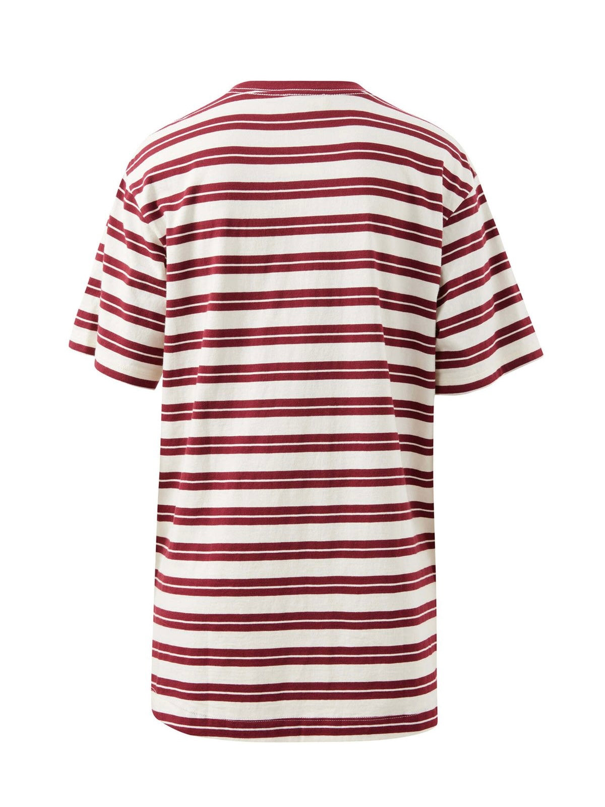 Lola Longline Tee - Burgundy / Milk Stripe