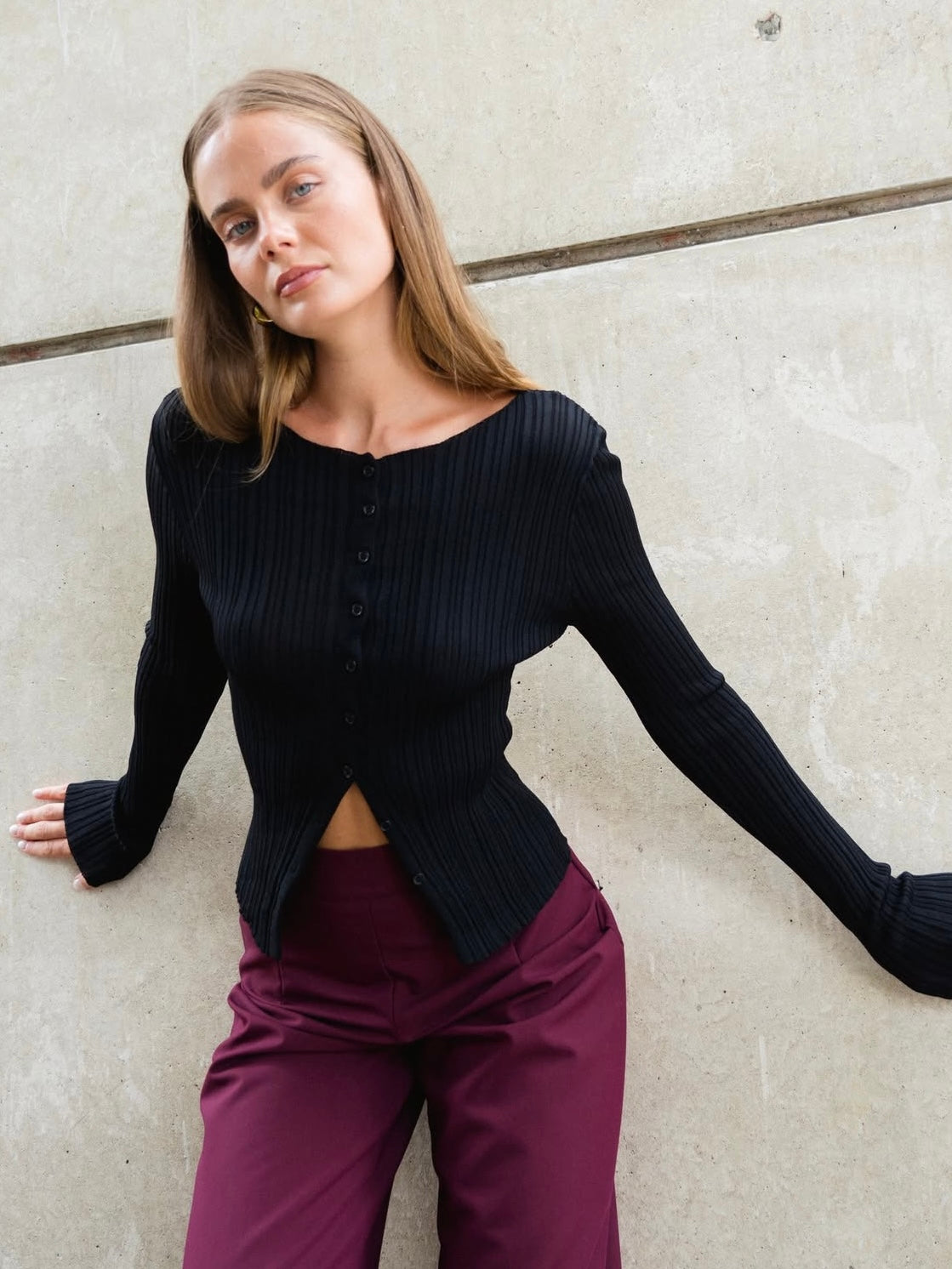 Luxe Suit Pants - Burgundy
