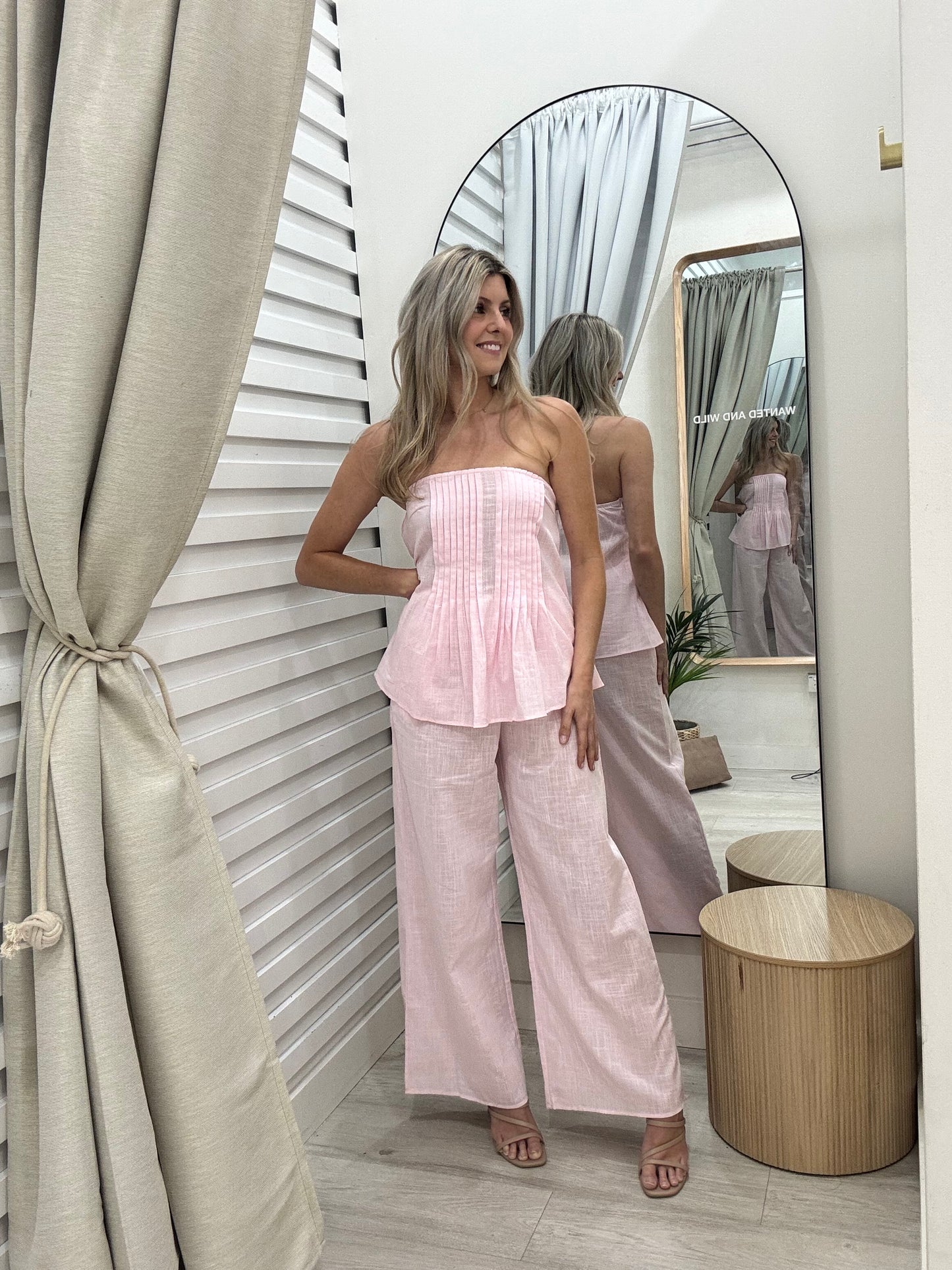 The Astrid Pants Set - Pink