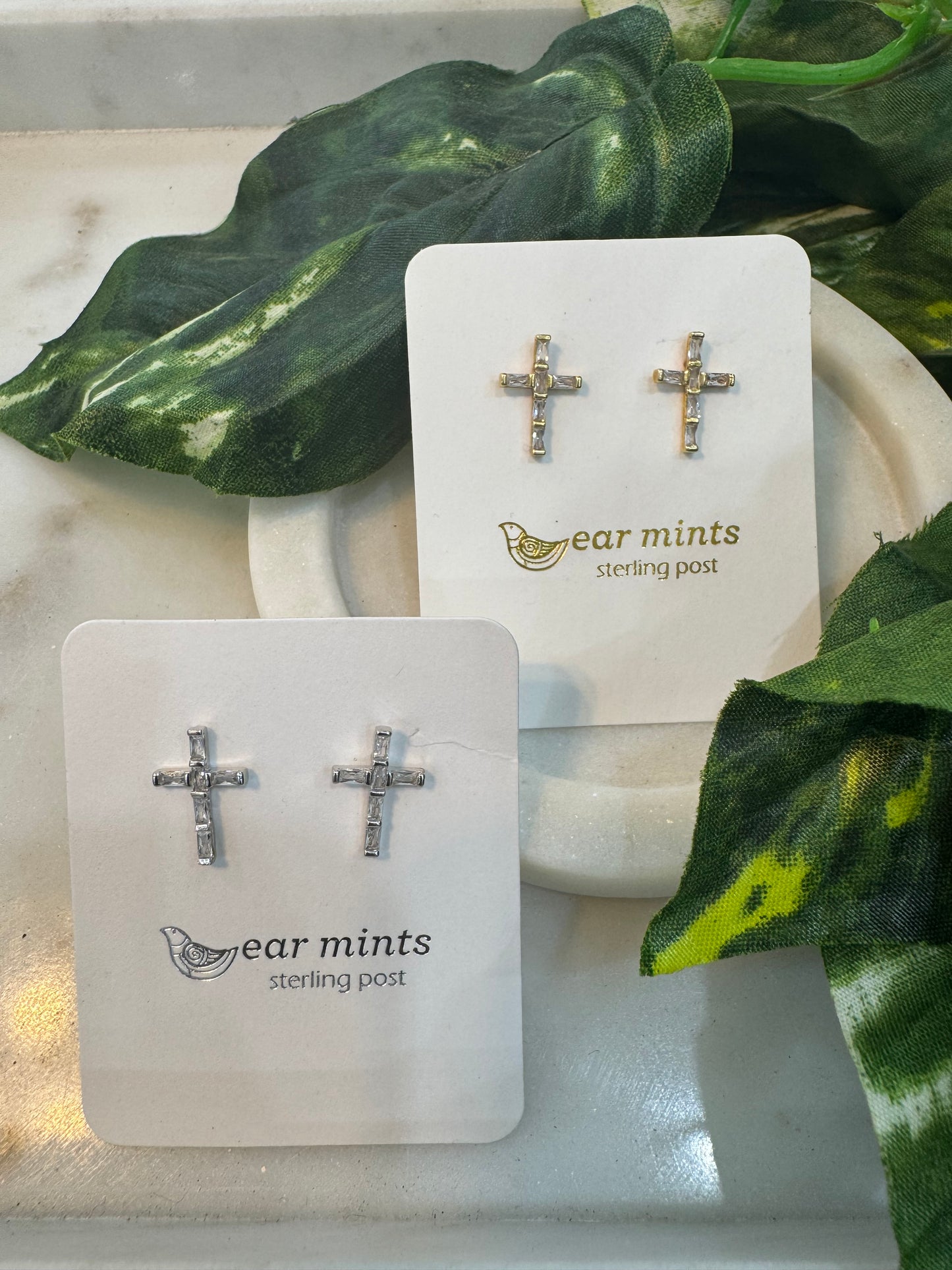 Faith Cross Earrings