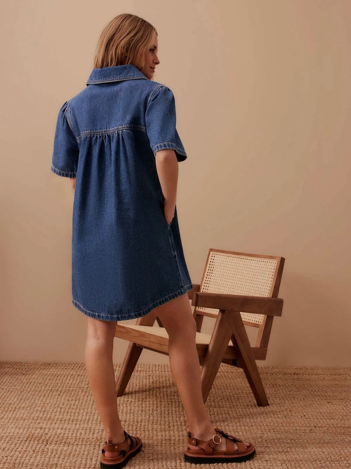 Sienna Denim Dress - Fresh Indigo