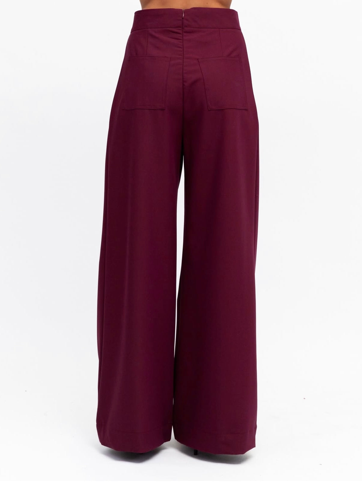 Luxe Suit Pants - Burgundy
