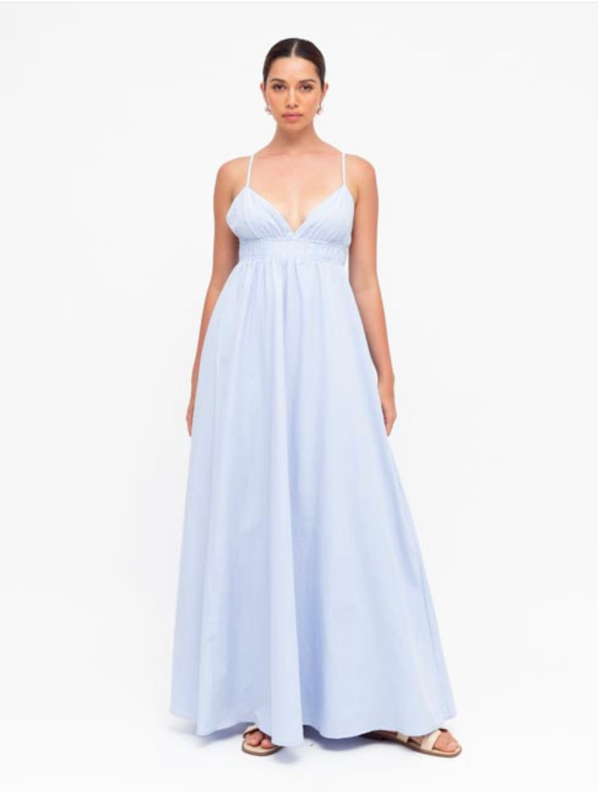 Santorini Maxi Dress -  Pale Blue