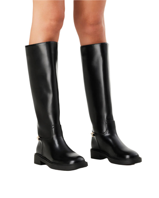 Xoel Boots in Black Shine - Billini