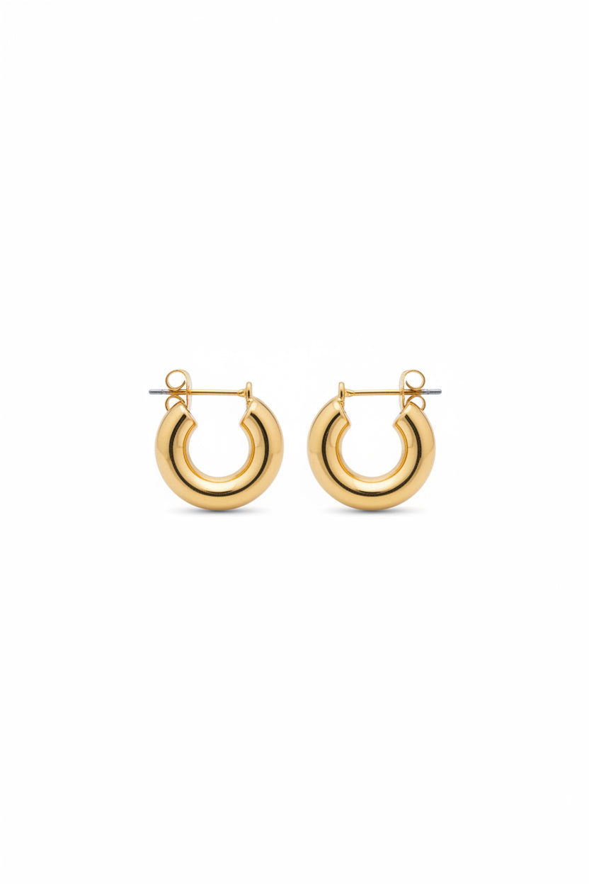 Barrell Hoop Post Earrings
