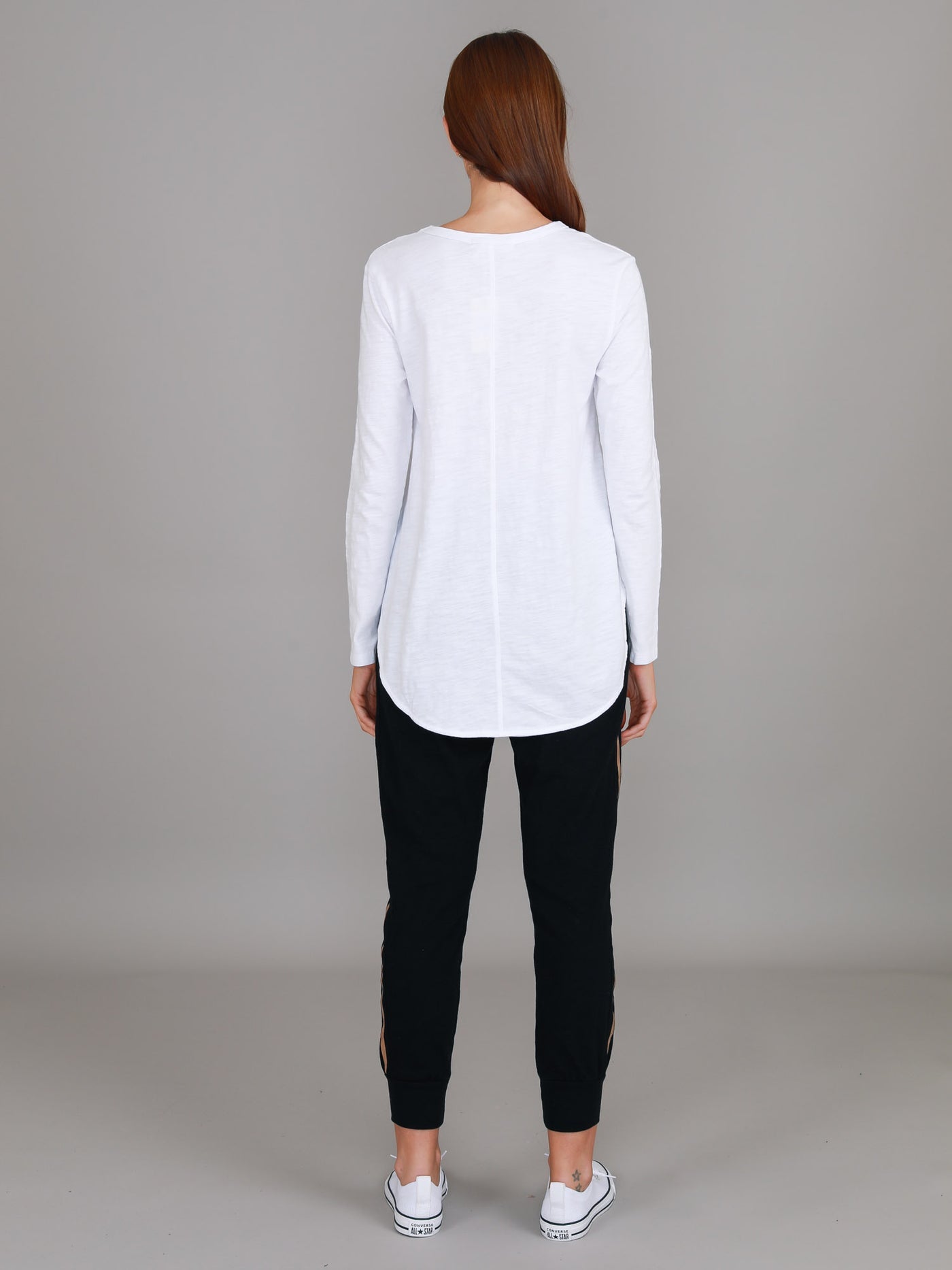 Scarlett Long Sleeve Tee - White