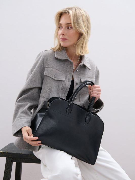 The Clemence Tote  Bag - Black