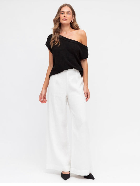The Sienna Knit Top - Black