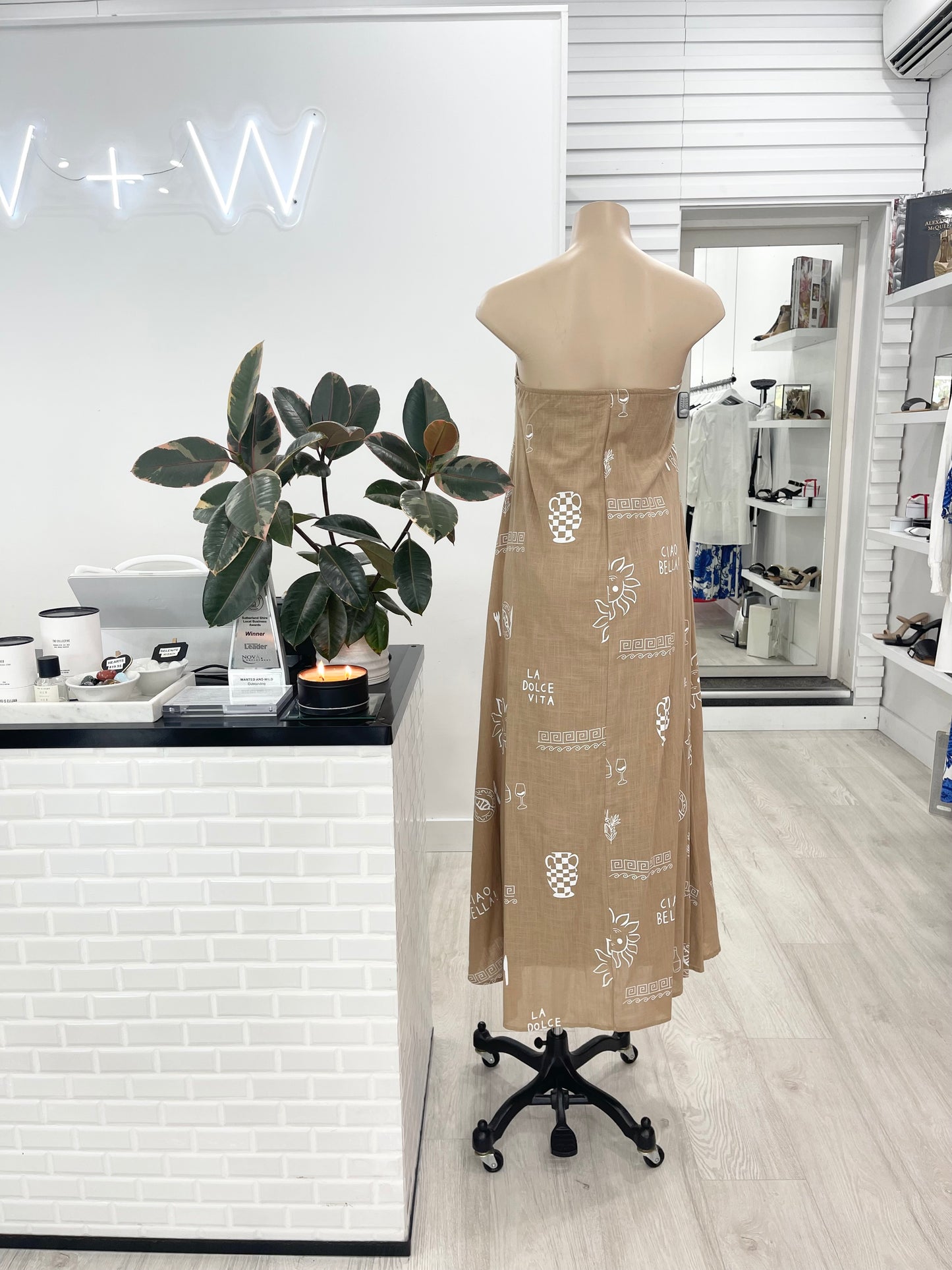 The La Dolce Vita Dress - Taupe