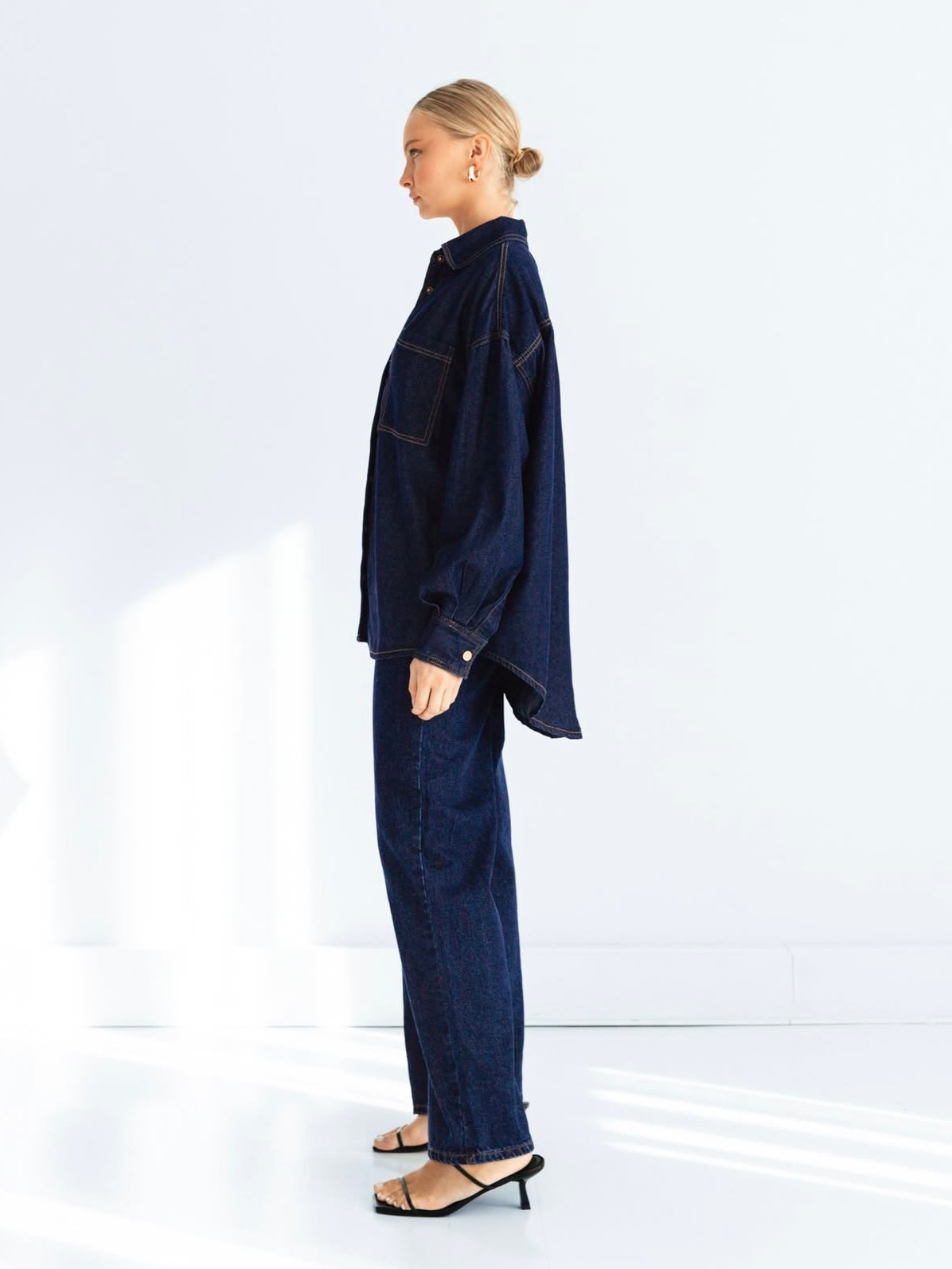 The Petra Denim Shirt - Dark Denim