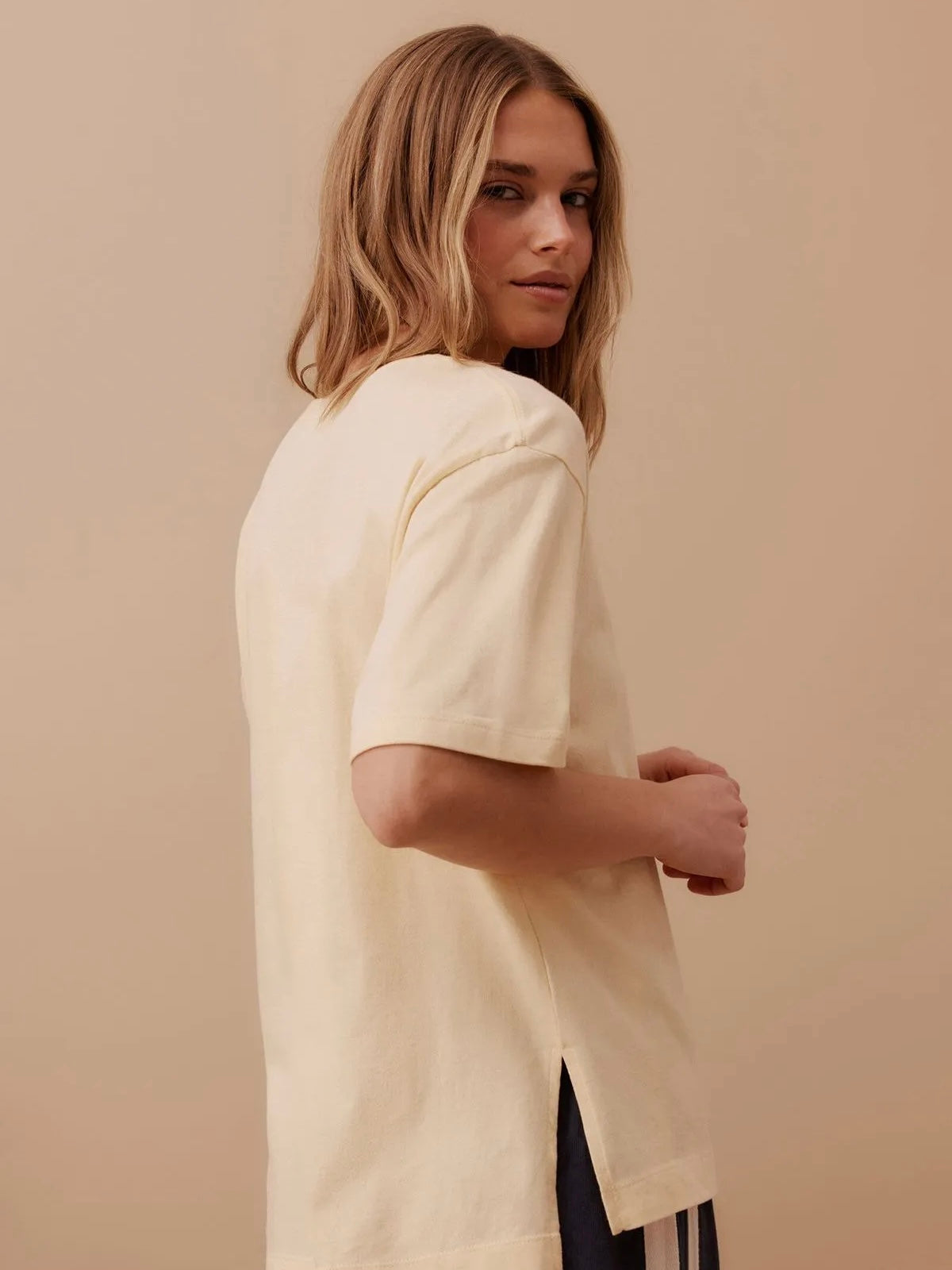 Stevie Slouchy Tee - Sunny Yellow