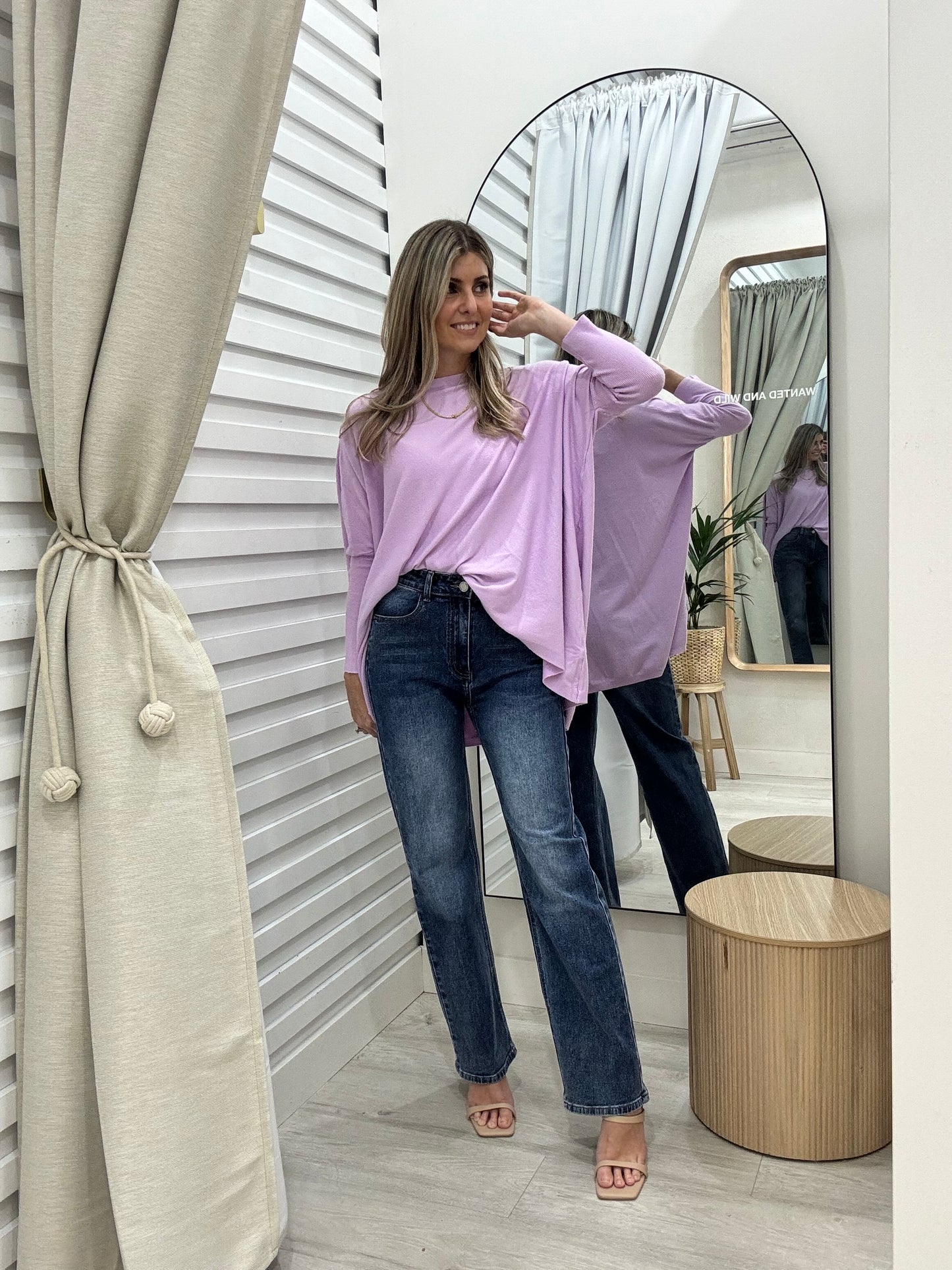 Mia Oversized Knitwear - Lilac