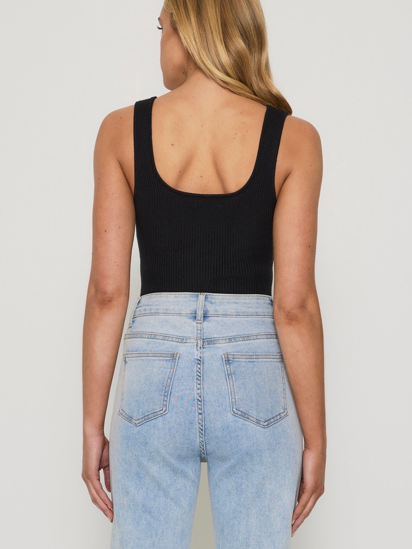 The Nova Rib Bodysuit - Black
