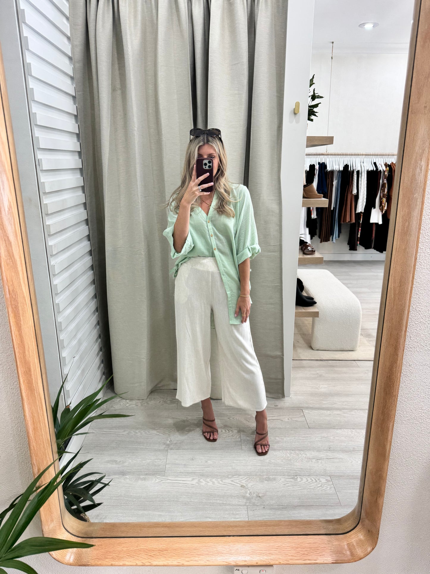 Florence Shirt - Sage