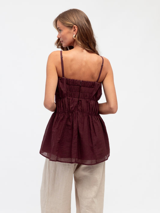 The Vance Top - Merlot