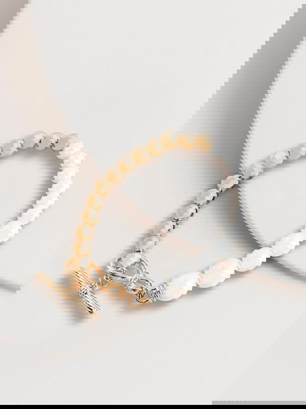 Elodie Stretch Pearl Bracelet - WANTED AND WILD