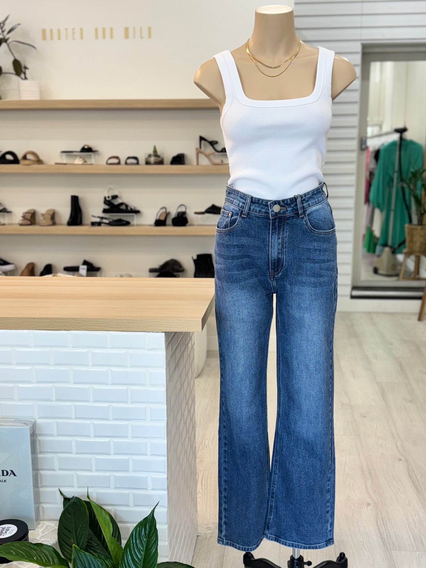 The Bettina Jeans - Mid Blue Denim