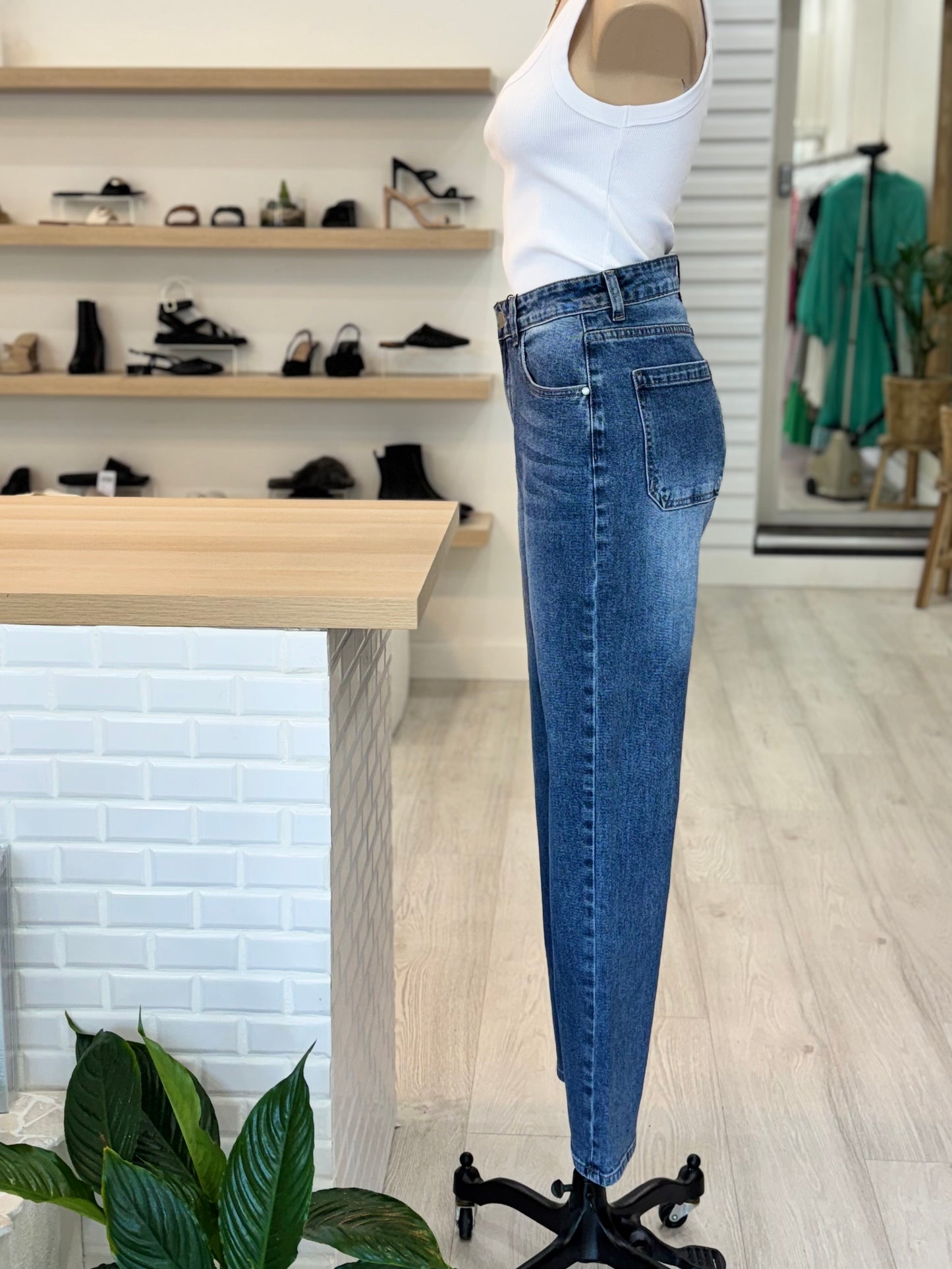 The Bettina Jeans - Mid Blue Denim