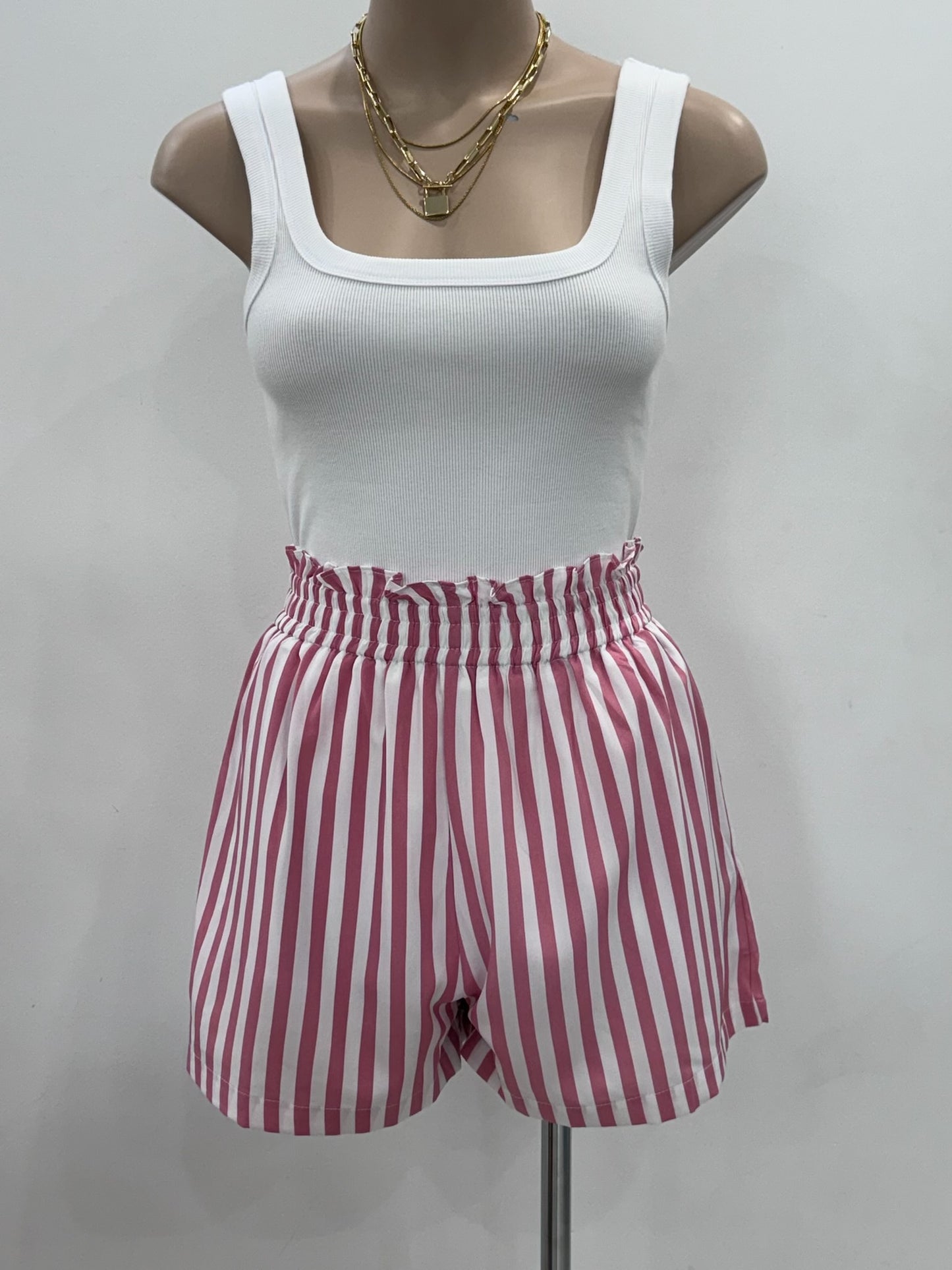 The Bree Shorts - Pink Stripe