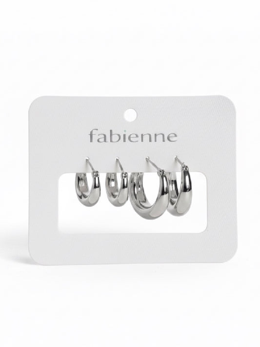Penny Hoop Earrings Set