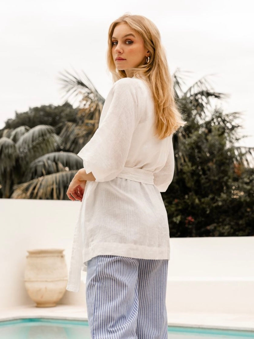 The Wish Cape Top- White